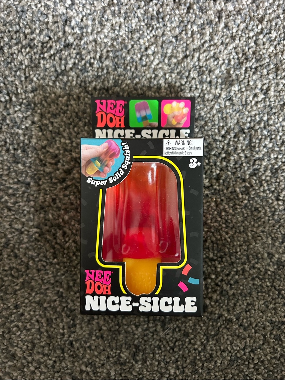 Nee Doh Nice-Sicle Red & Yellow Squishy Popsicle Toy